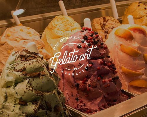Création de site web d'un fabricant de crèmes glacées Gelato art à Marrakech, Maroc